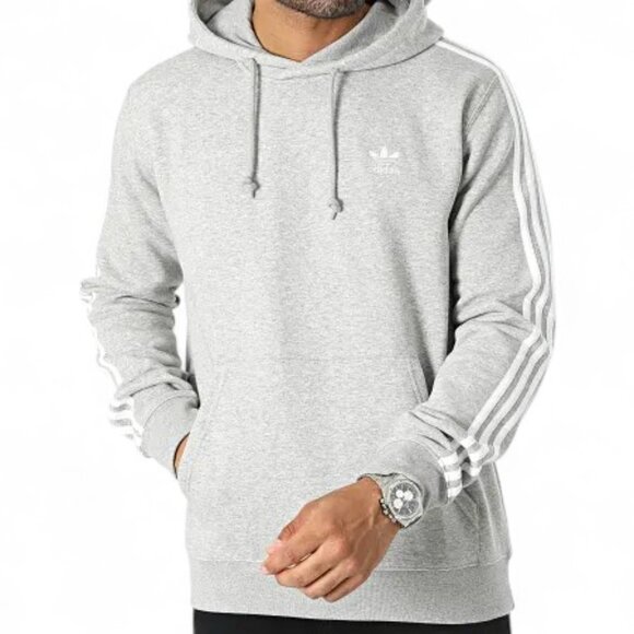 Adidas Originals 2 PC Sweatsuit Men's Size 2XL Fleece 3 Stripe Tracksuit NWT - Picture 3 of 13